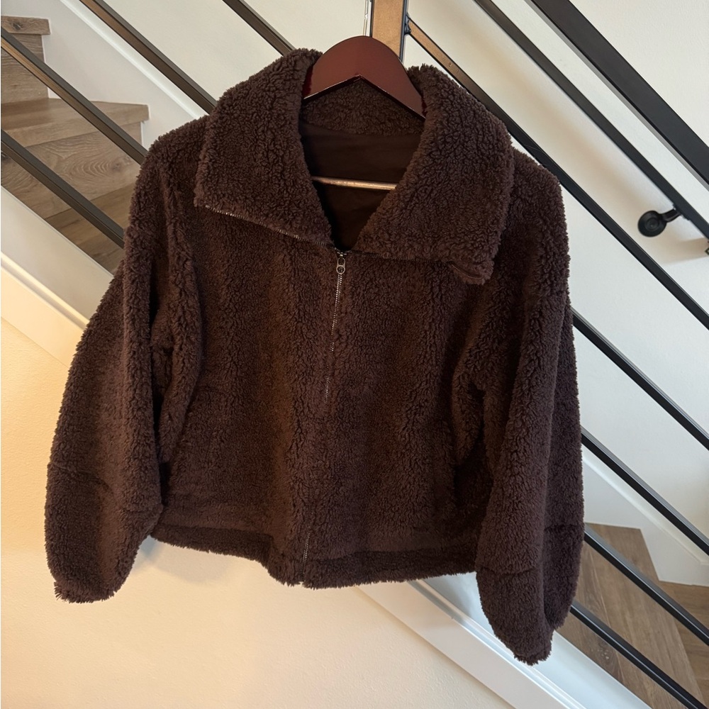 lululemon athletica Brown Sherpa Jacket